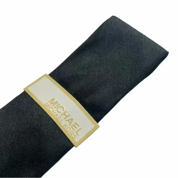 MICHAEL MK Michael Kors Gray Silk Blend Woven Tie - Picture 3 of 8